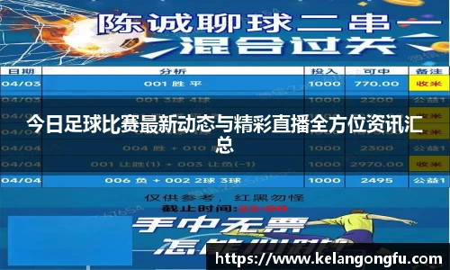 今日足球比赛最新动态与精彩直播全方位资讯汇总